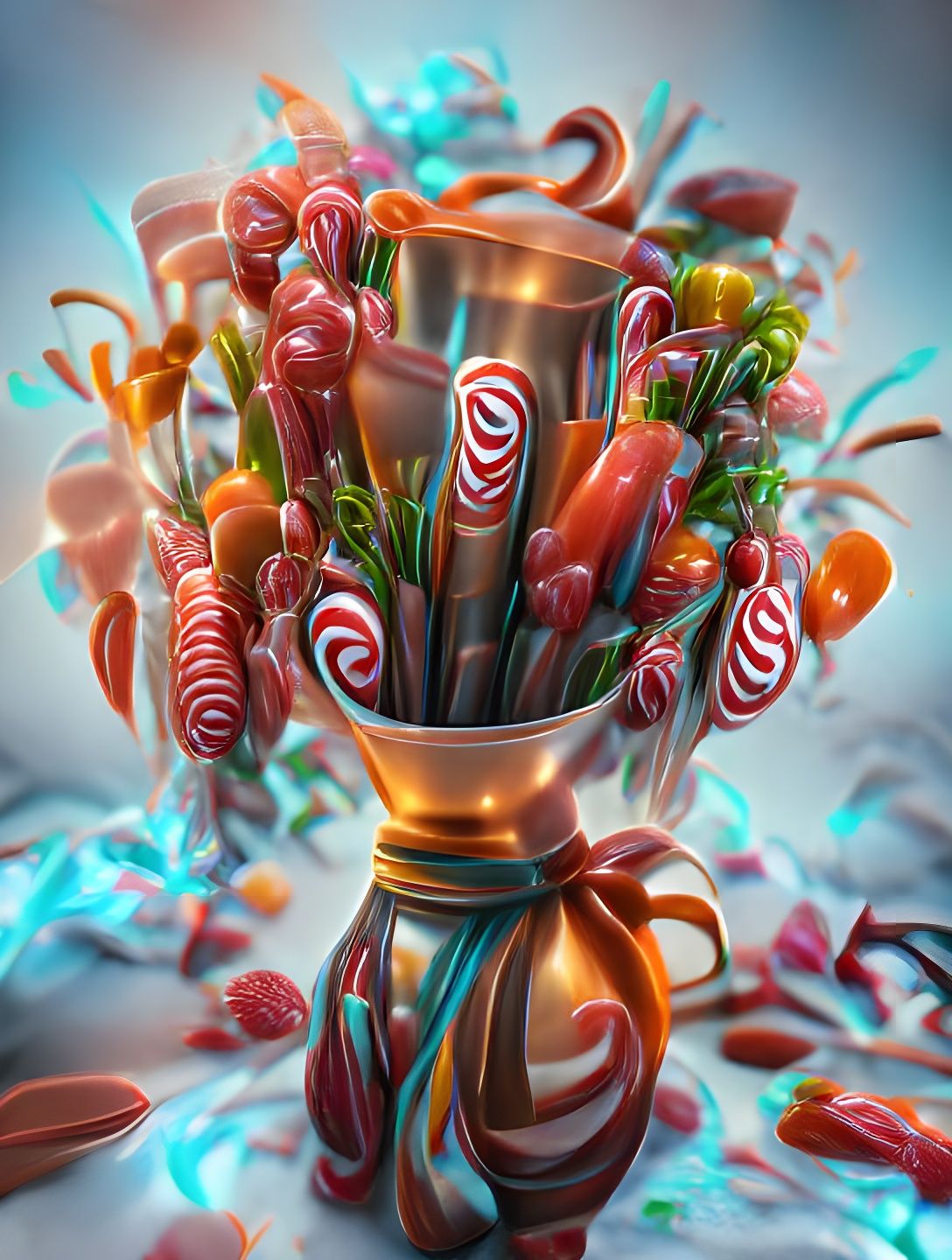 a bunch of candy flowers #2