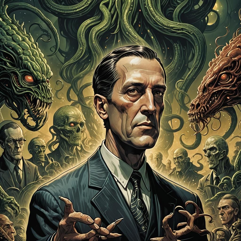 Lovecraftian Comic Book Art in Brooks and Mumford Style