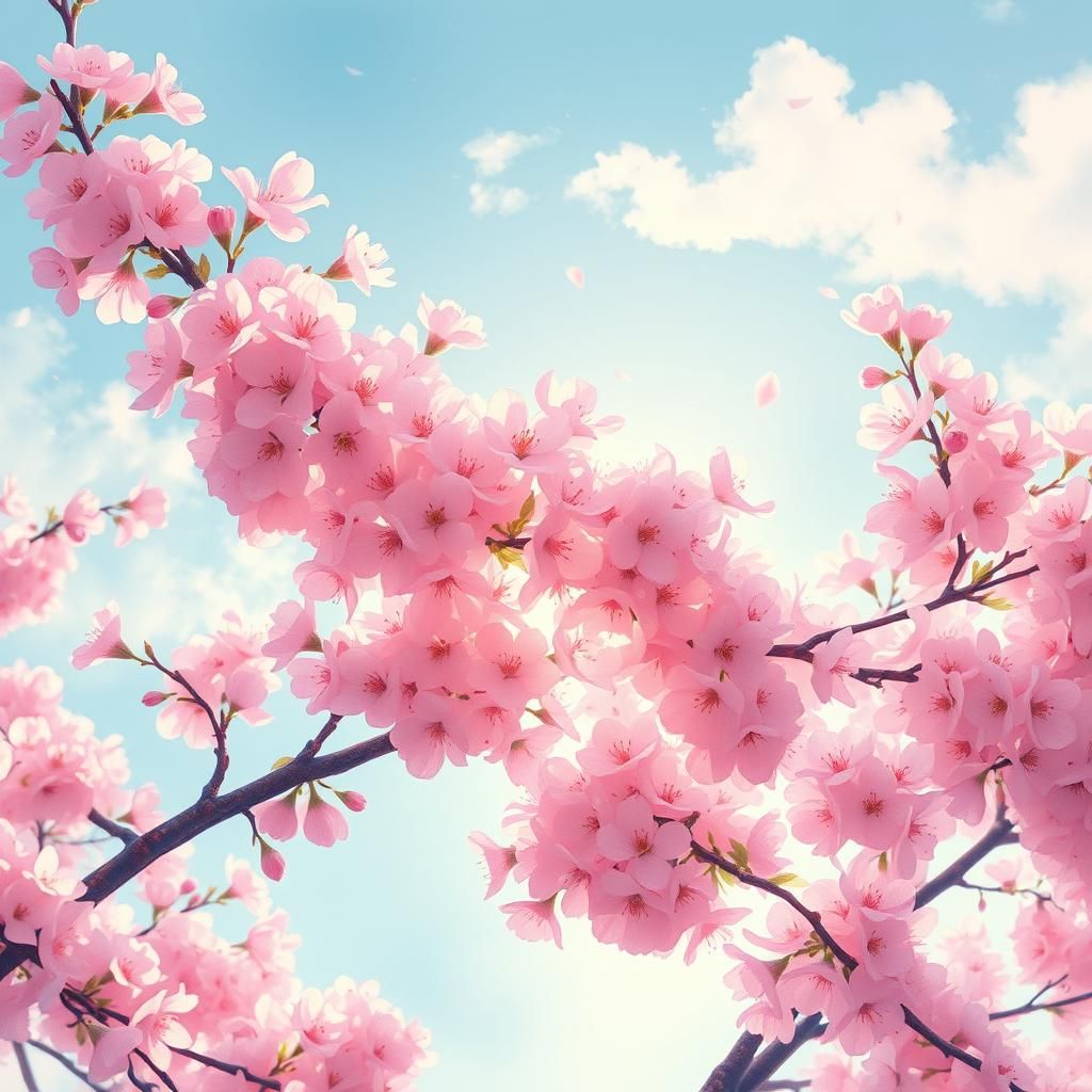 Impressionistic Blossoms in Spring Light