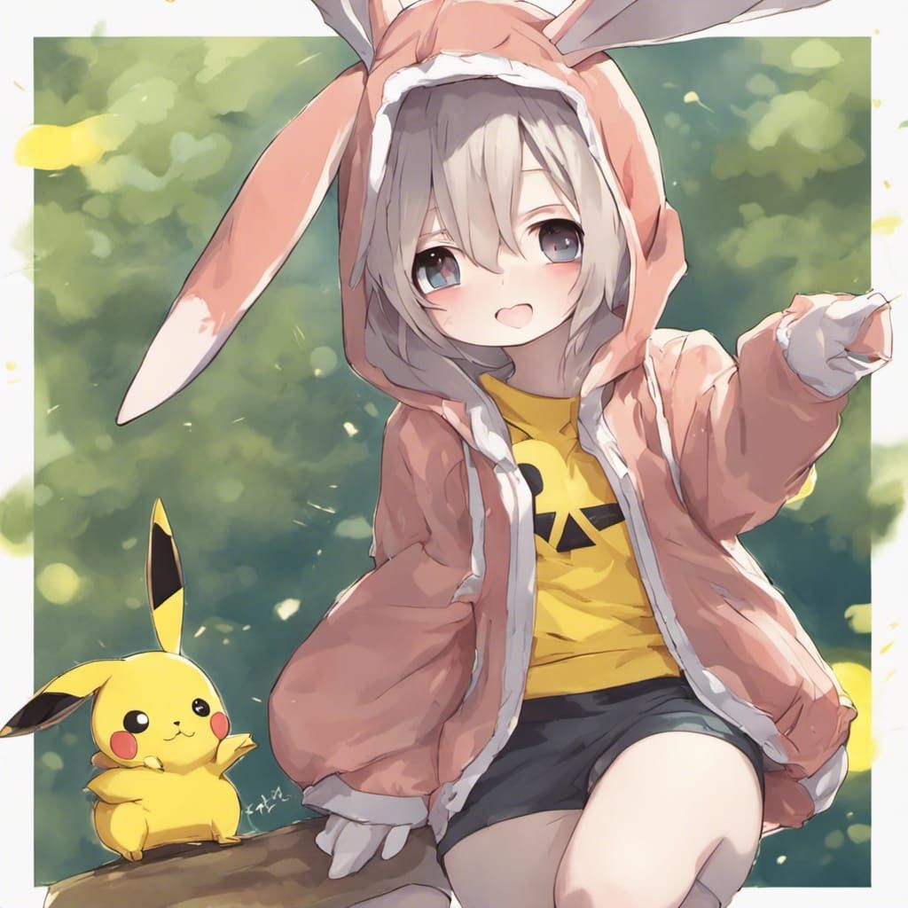 Rabbit Girl Cosplay in Anime Style