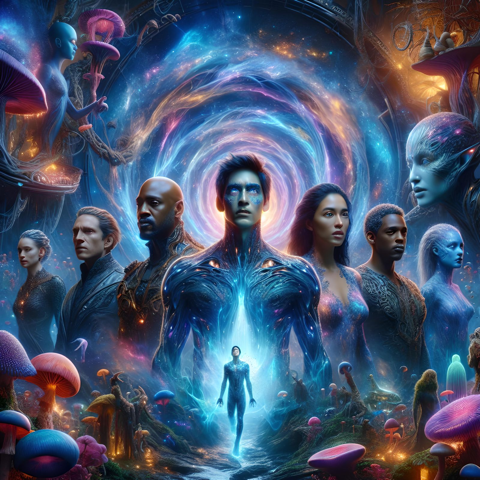 Astral Nexus: Diverse Companions at the Gateway