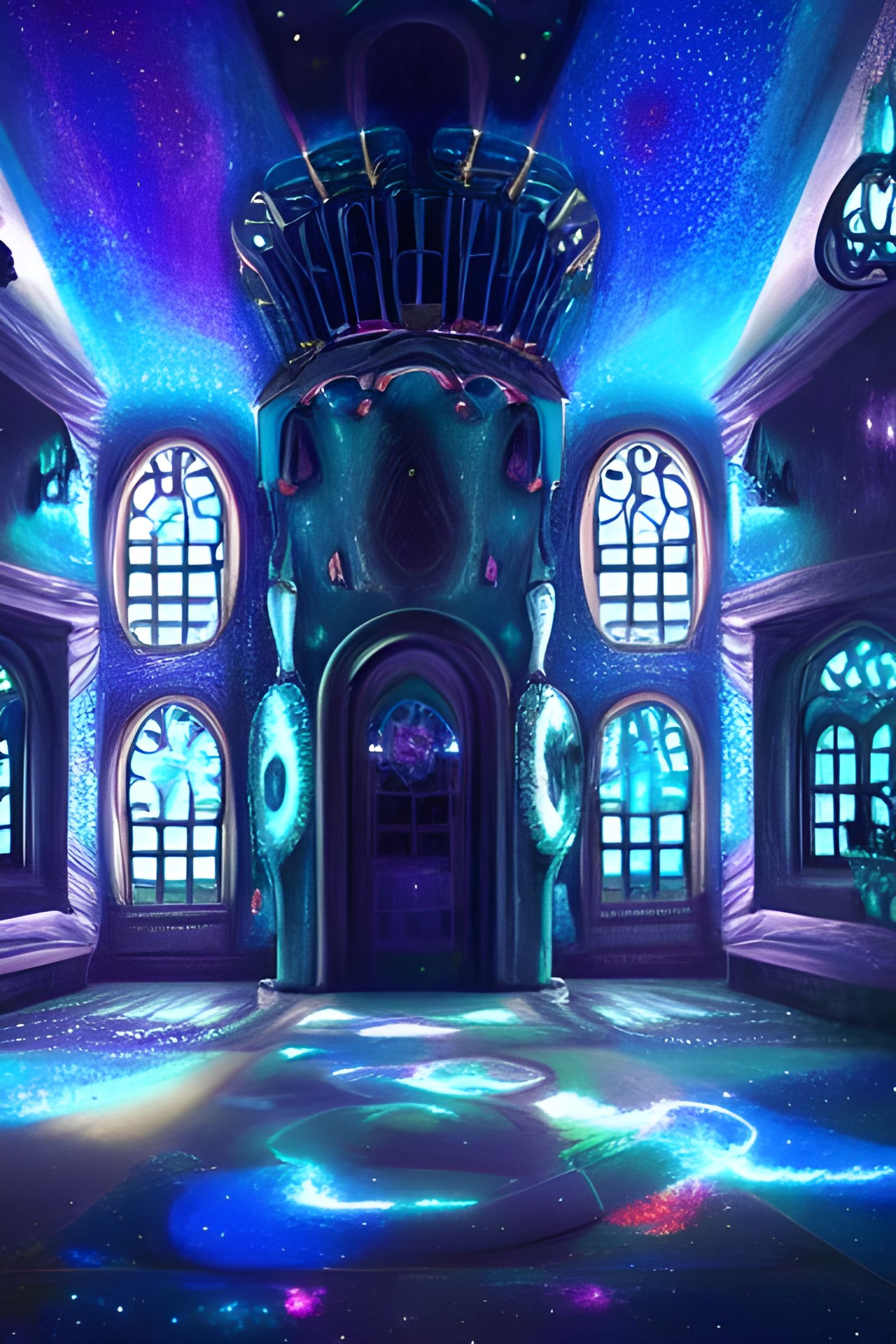 Galaxy in a Bottle Inside Haunted Castle