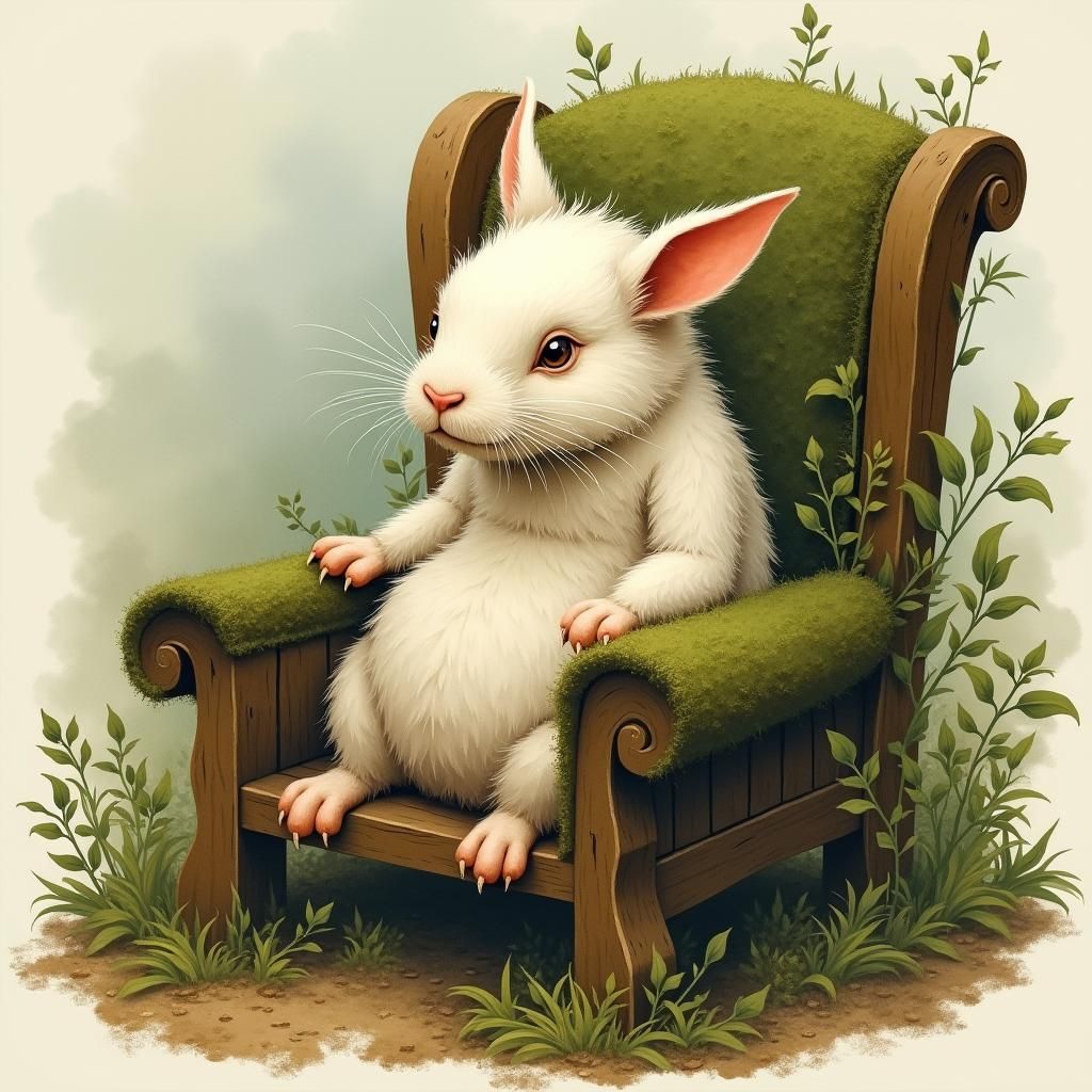 Whimsical Sheltopusik in Vintage Art Style