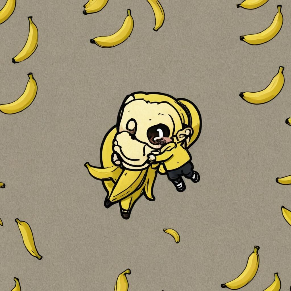 Chibi Banana Character Art