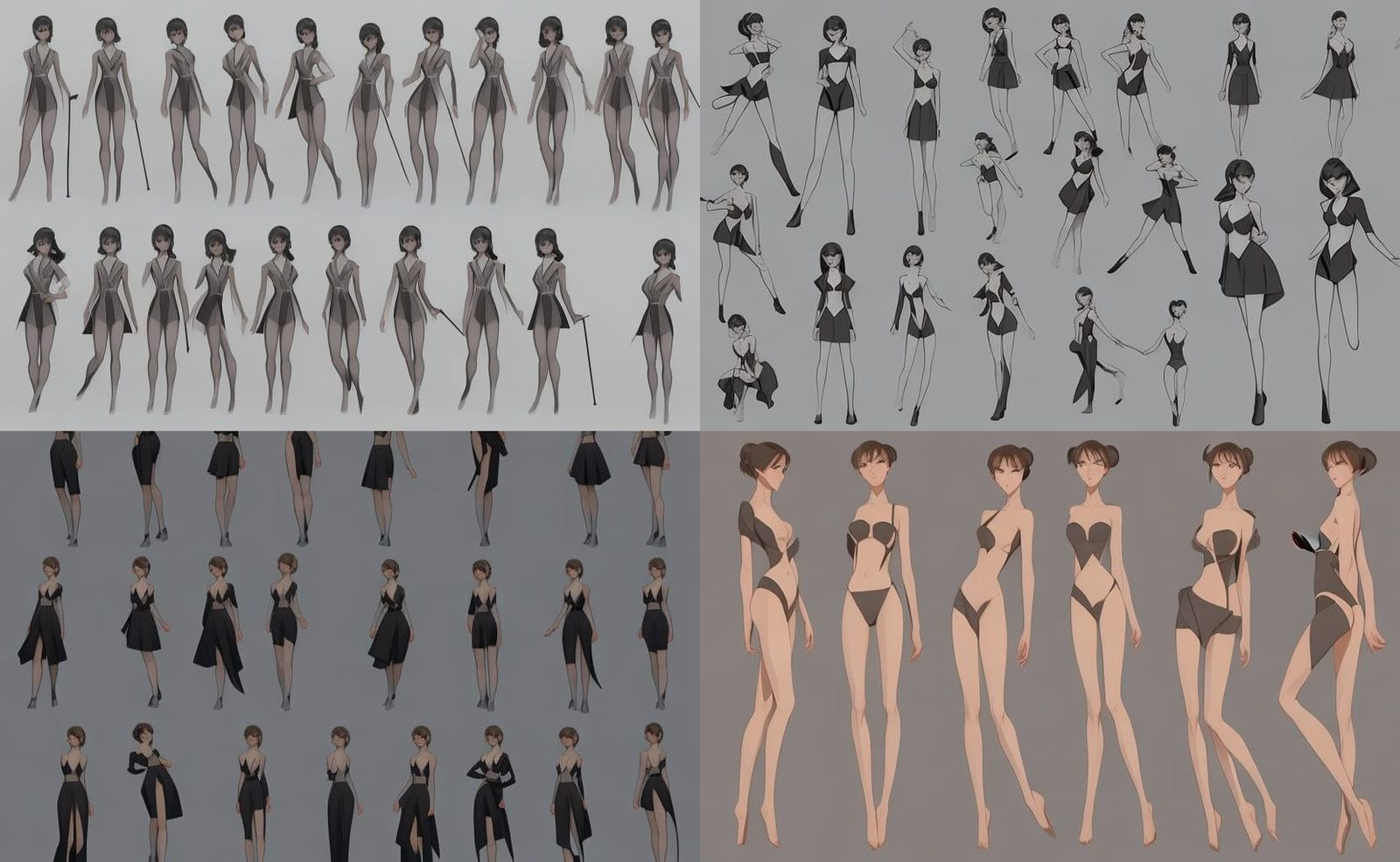 Anime Girl Posing References: Elegant Body Language