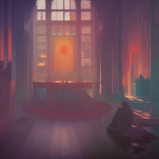 Hyperdetailed Interior Concept Art in 8K Resolution