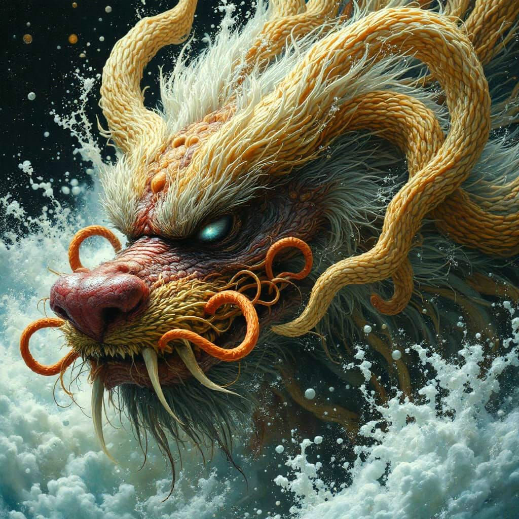 Cinematic Manga Art Inspired by Yokai and Shirow