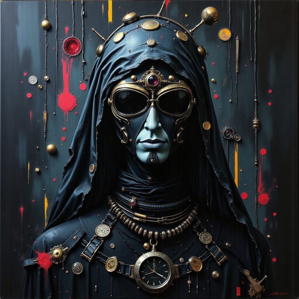 Abstract Black Canvas Beauty