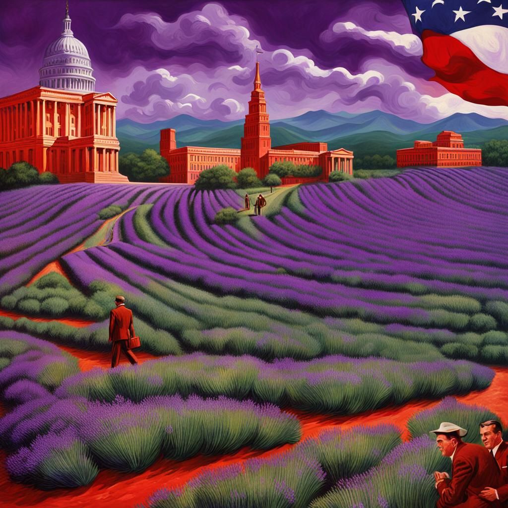 Lavender Scare: A Fantastical Matte Painting