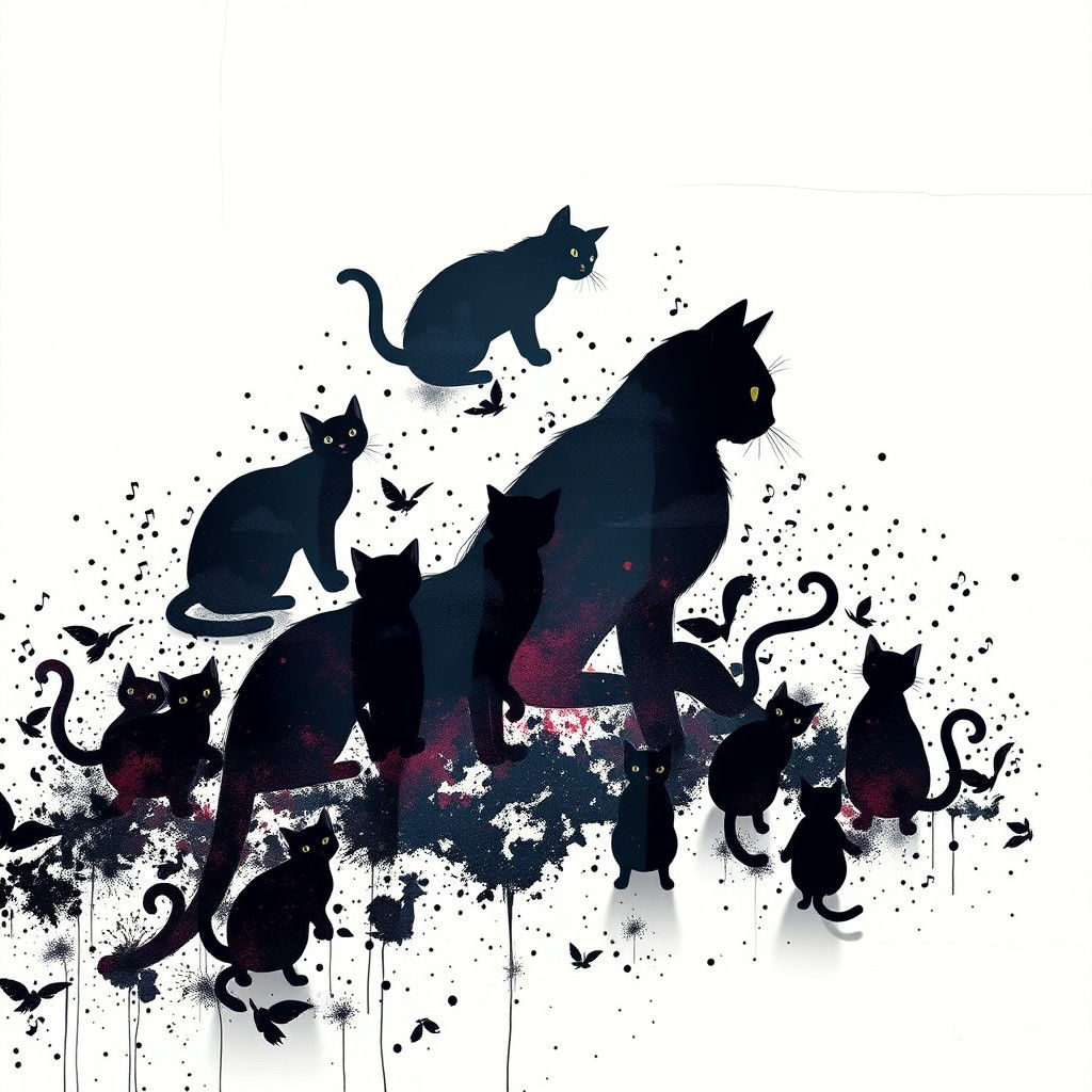 Musical Cats: A Detailed Fantasy Concept Art