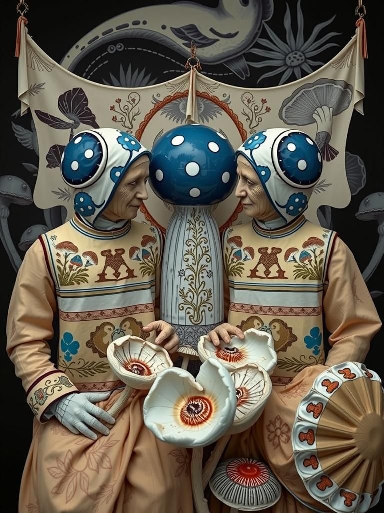 Romanian Artisans Tend Giant Mushrooms in Dreamlike Reality