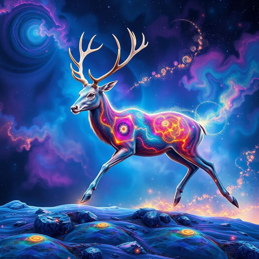 Energy Deer Galloping Across Cosmic Landscape