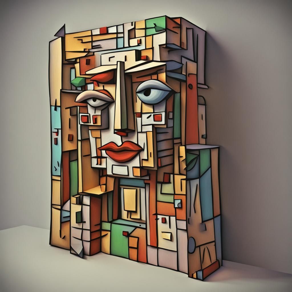 Picasso Inspired 3D Render