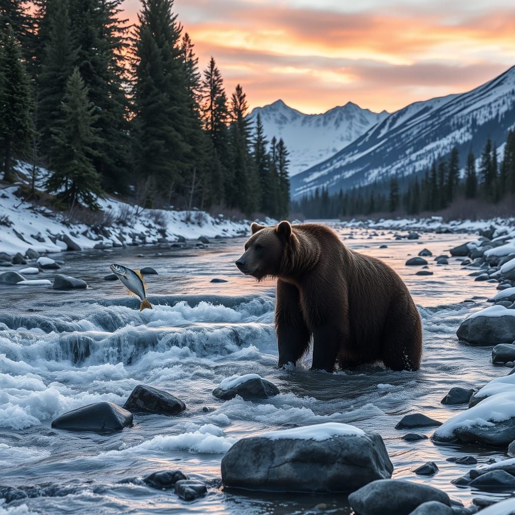 Winter Grizzly Bear Hunt in Montana Wilderness