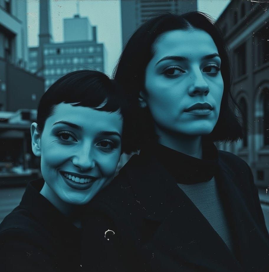 Glamorous Couple Embracing Life's Rhythms in Edgy Minimalist...