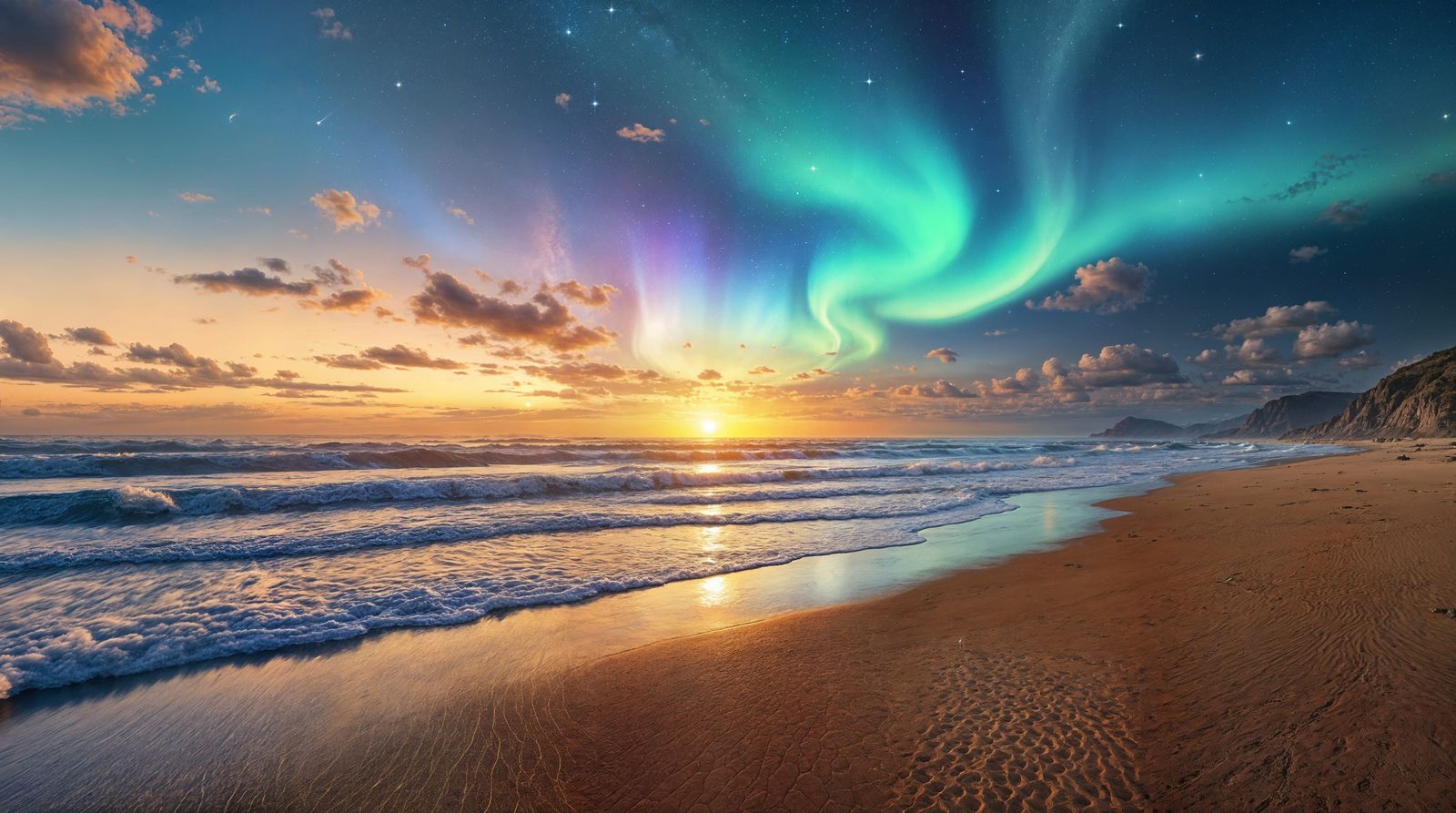 EarthSocietyFoundation in Vibrant Rainbow Colors at Sunset