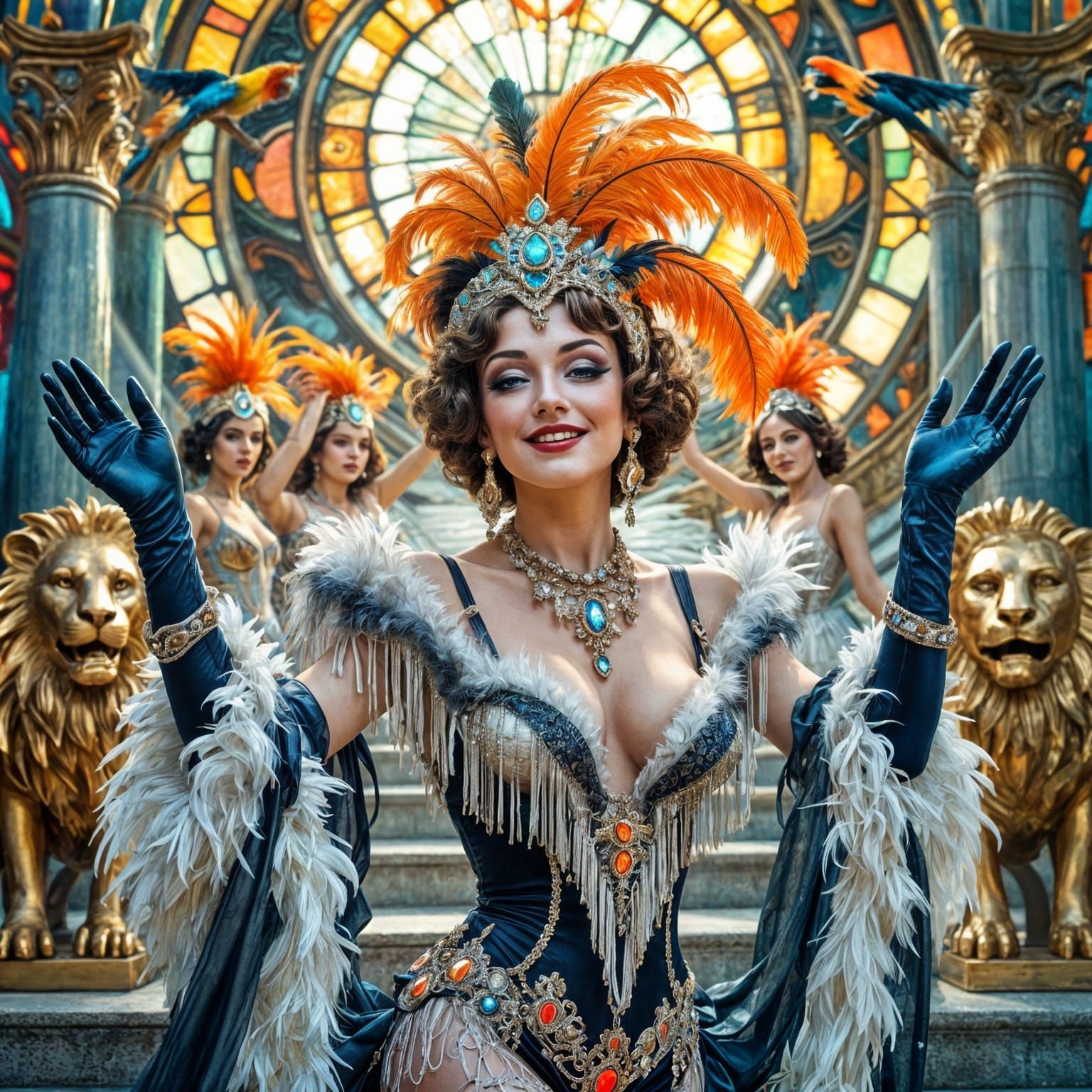 Futuristic Art Nouveau Burlesque Show