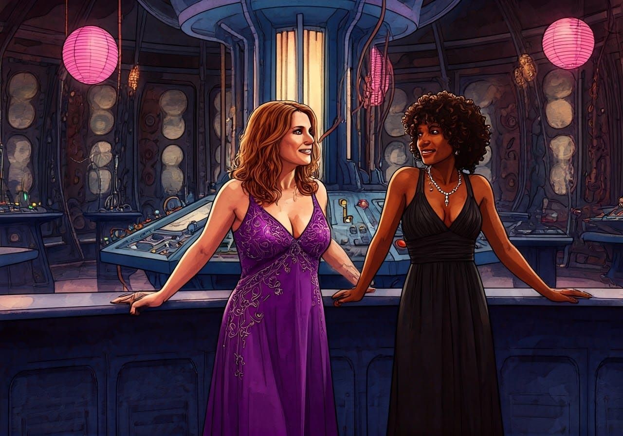 Donna and Martha Enjoy a Quiet Moment Amidst the TARDIS Part...