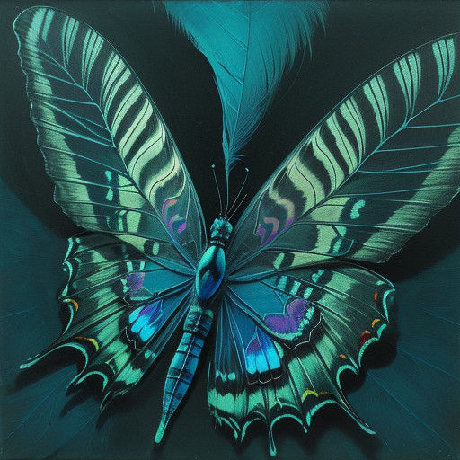 Dreamlike Encounter of Iridescent Beauty