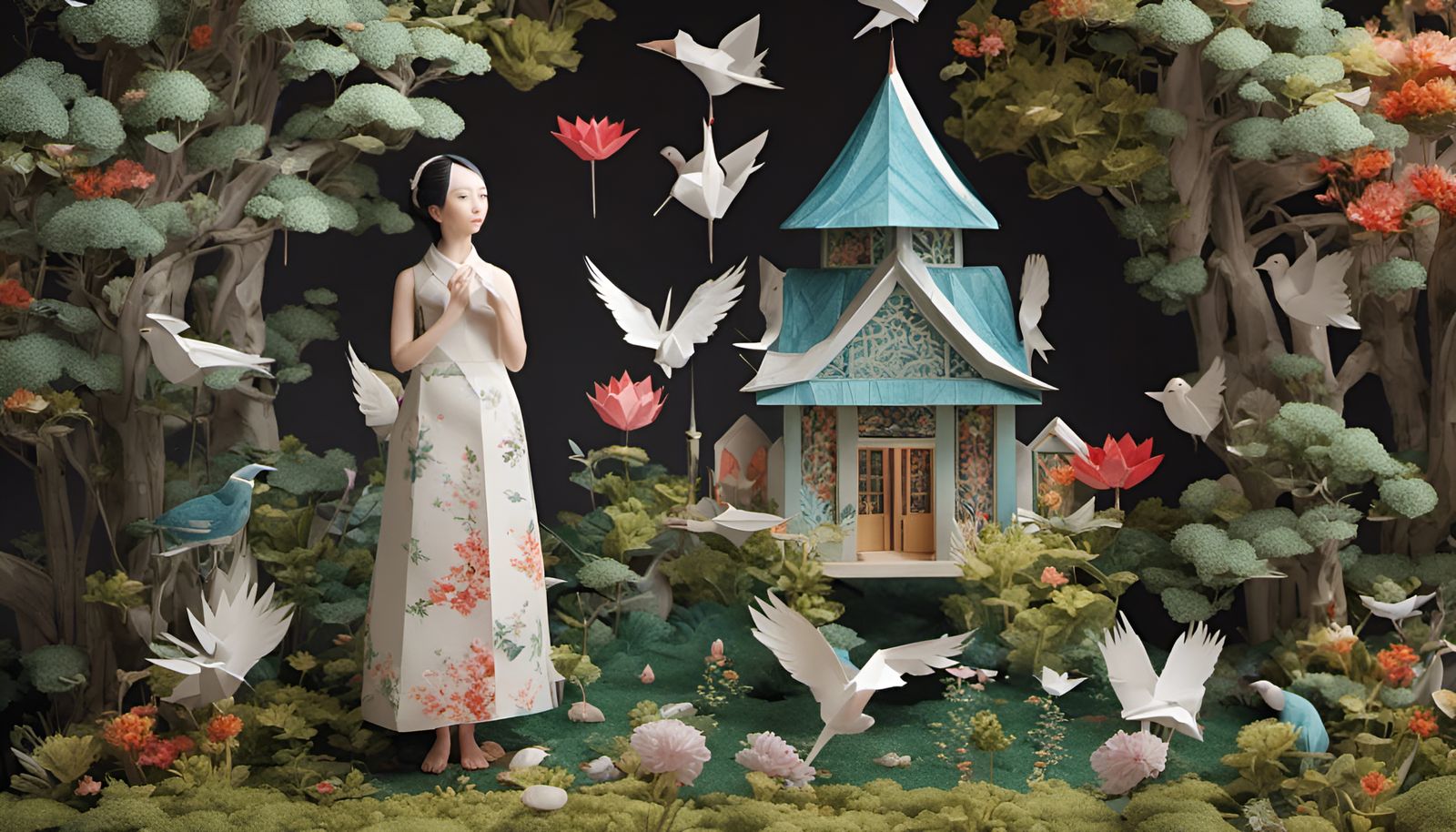 She exudes calm because she knows Love