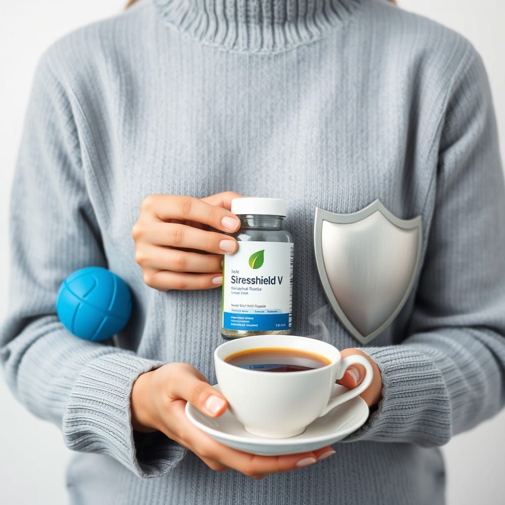 A Soothing Woman Surrounded by Elements of Peace and Protect...