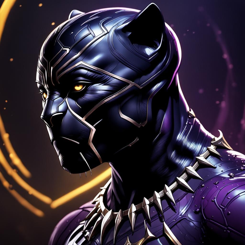 Black Panther in Dark Fantasy Concept Art