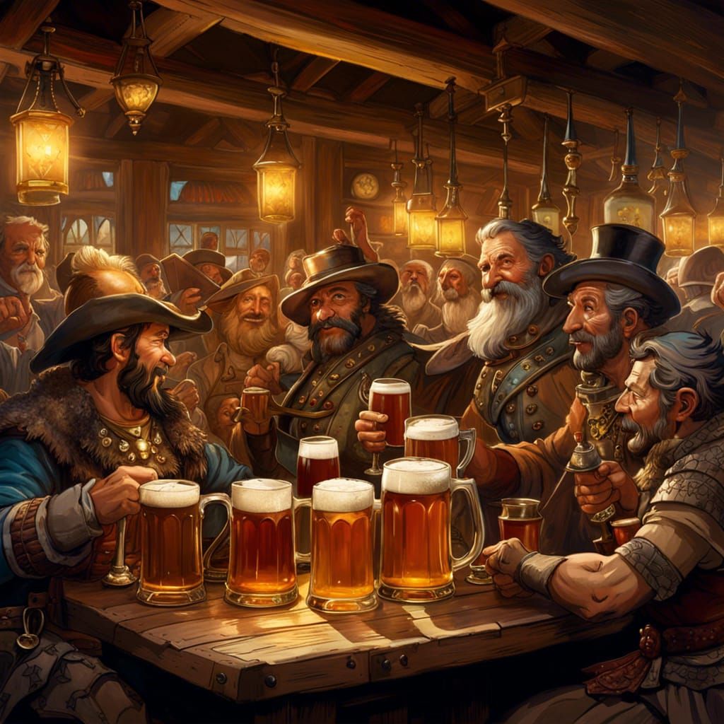 Austrian Tavern Celebration: A Fantasycore Masterpiece