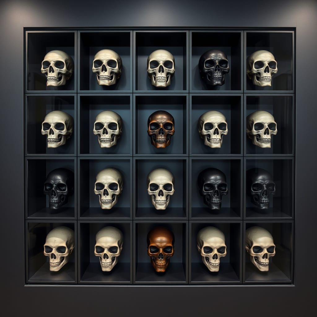 Iconic Skull Head Collection in Minimalist Style