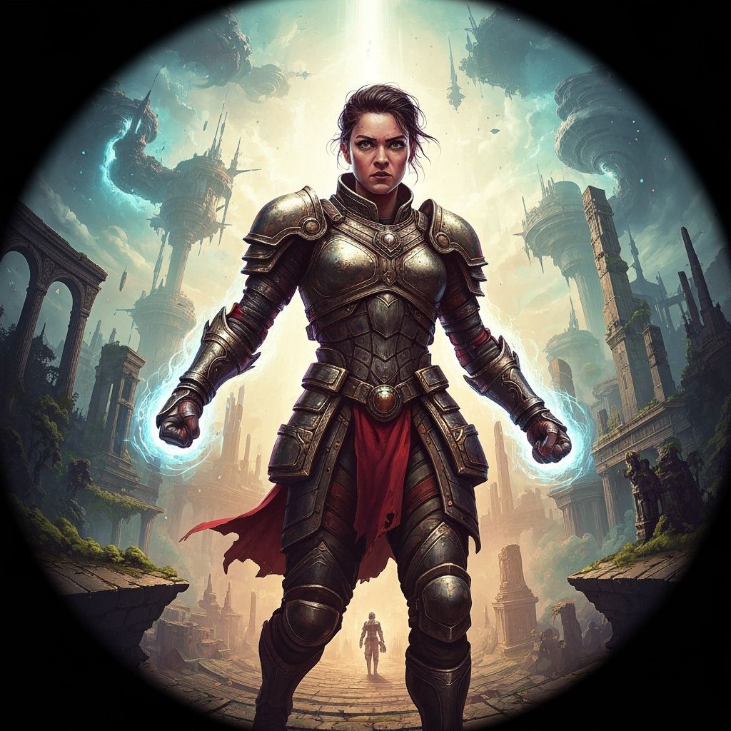 Mystical Moon Knight Nightcrawler Hybrid in Maximalist Style