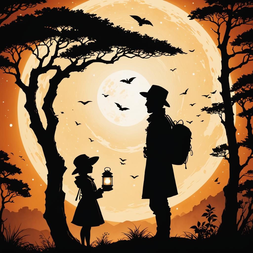 Mysterious Silhouette Art: An Adventure Begins