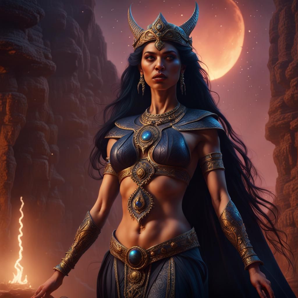 Ishtar, Queen of the Night: Fantasy Concept Art