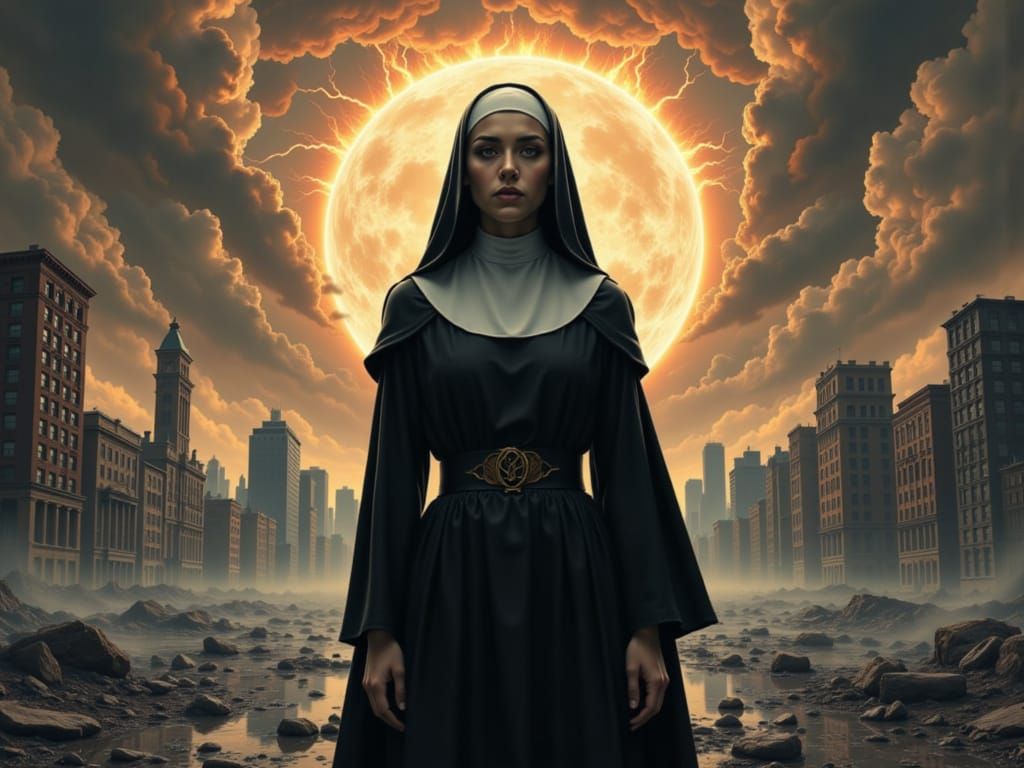 Nun Faces Post-Apocalyptic World in Atomic Chaos
