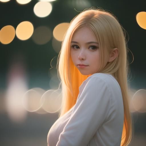 Girl Captured with Natural Lighting and Bokeh