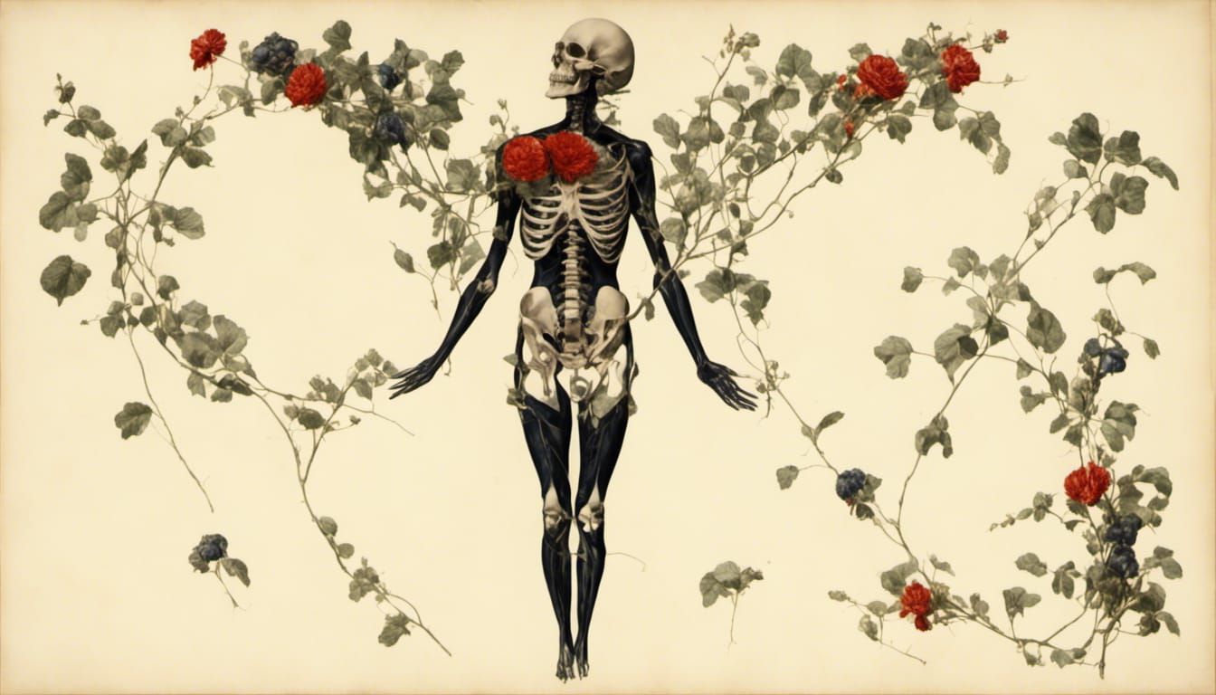 Skeleton Flowers Variation