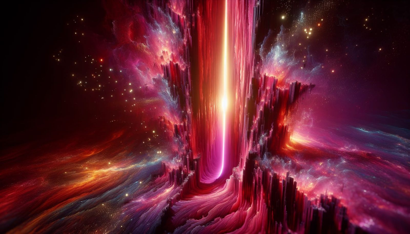 Dark Fantasy Portal in Vibrant Pink