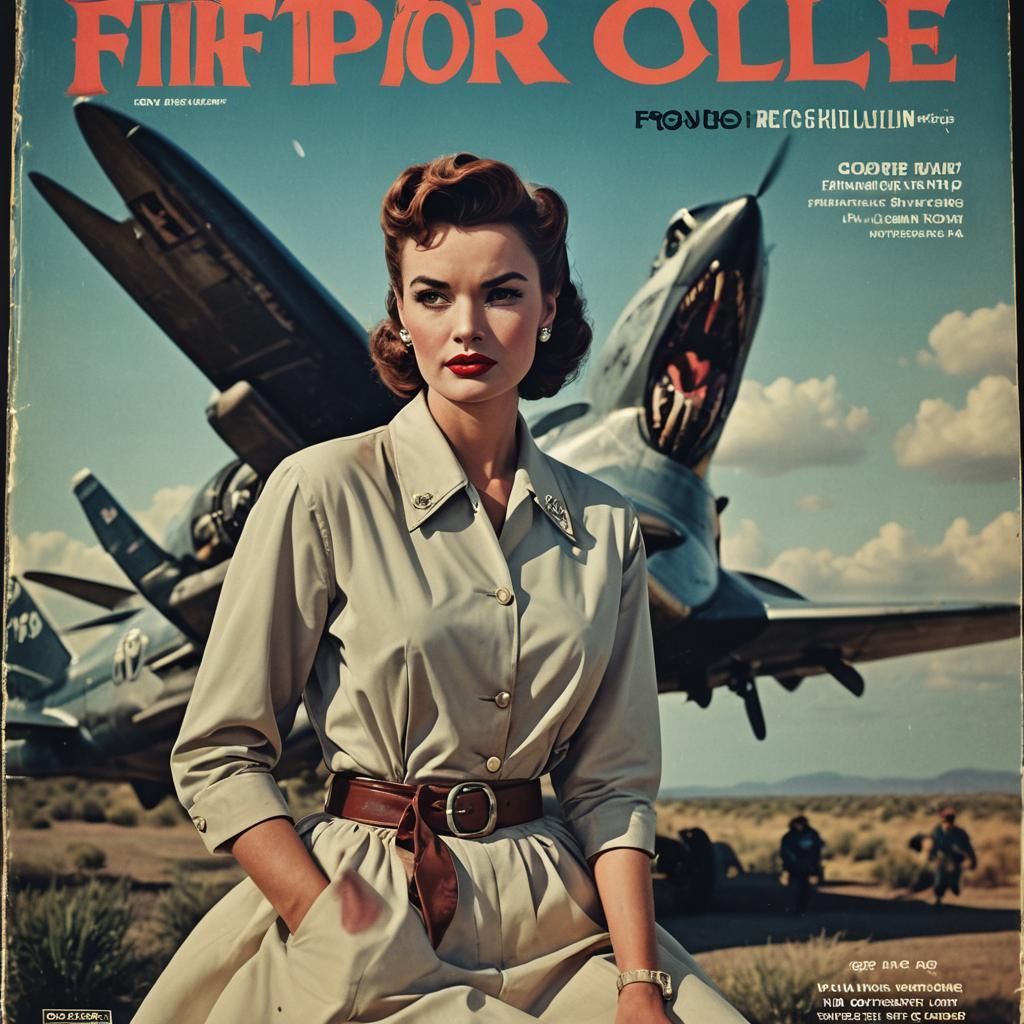 June King on Fifties Retro Magazine Cover
