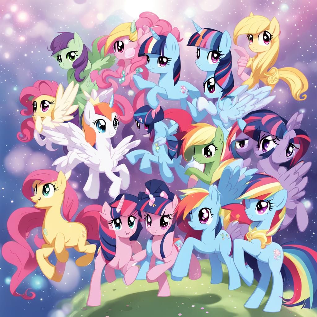 My Little Pony Art in Anime Style