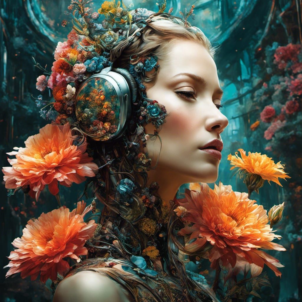 Cyborg & Flowers