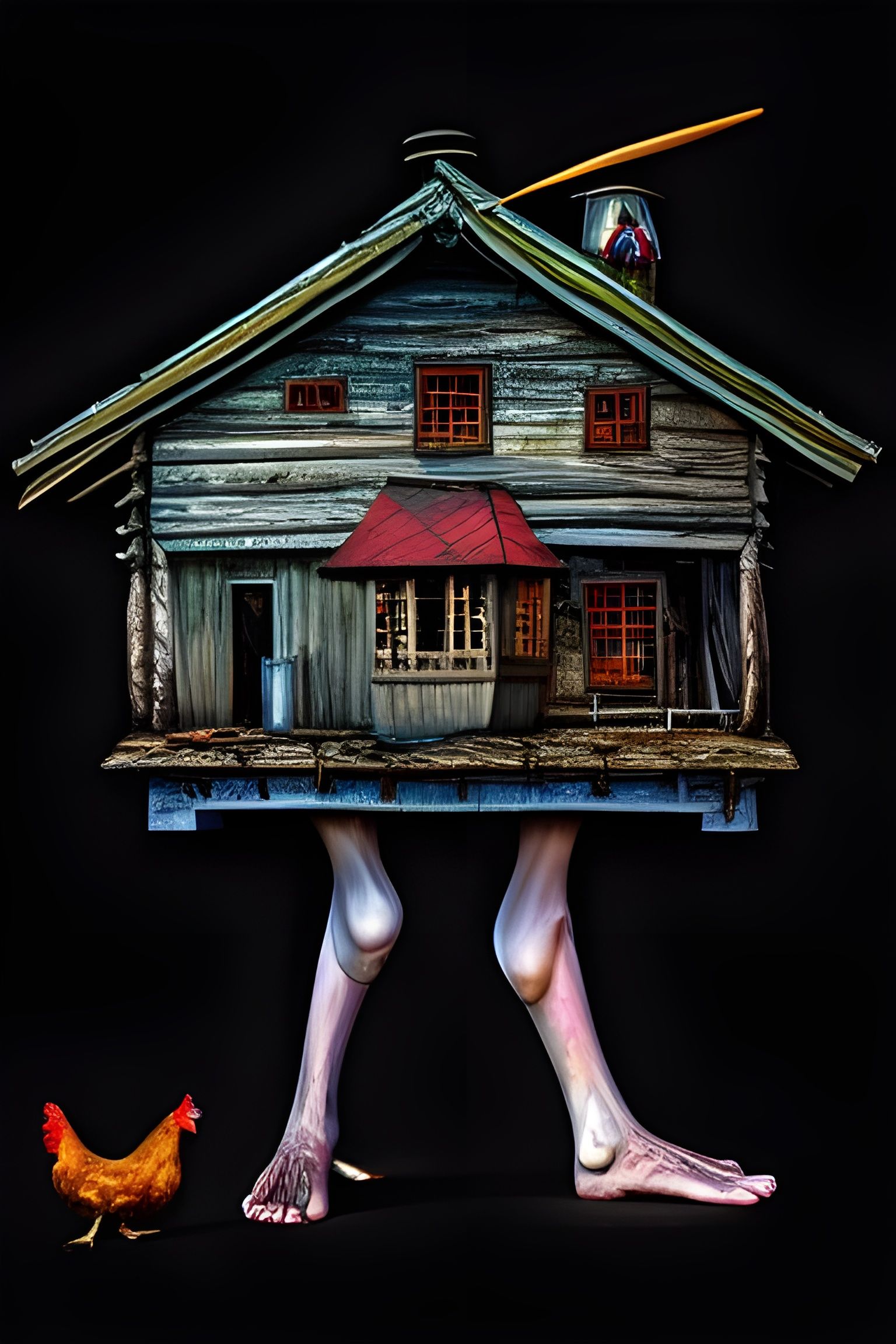 baba yaga house with legs