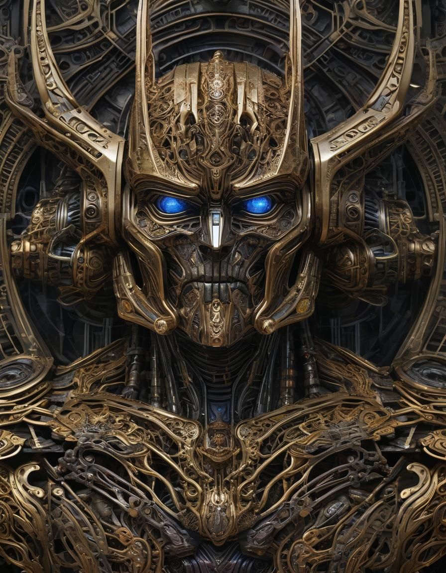 Filigree Optimus Prime in Biopunk Style