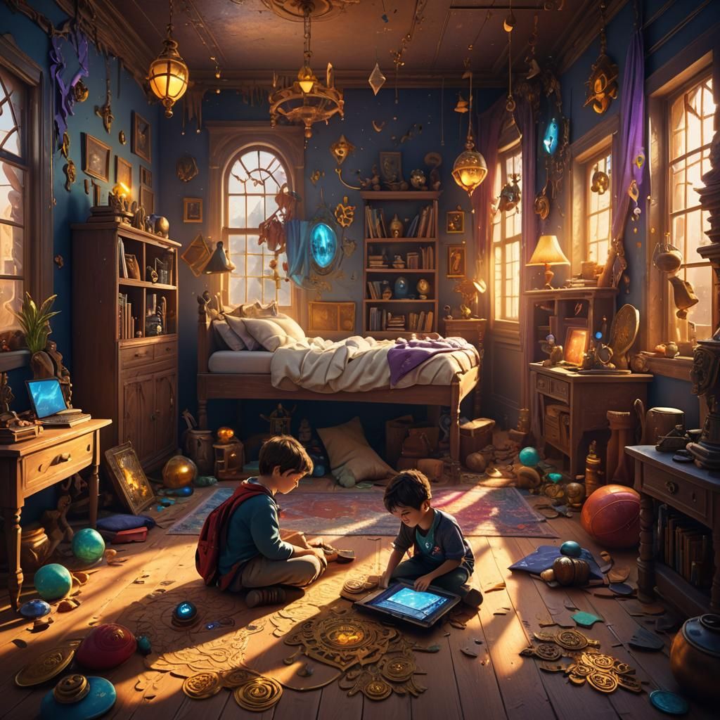 Magical Bedroom Concept Art in Unreal Engine
