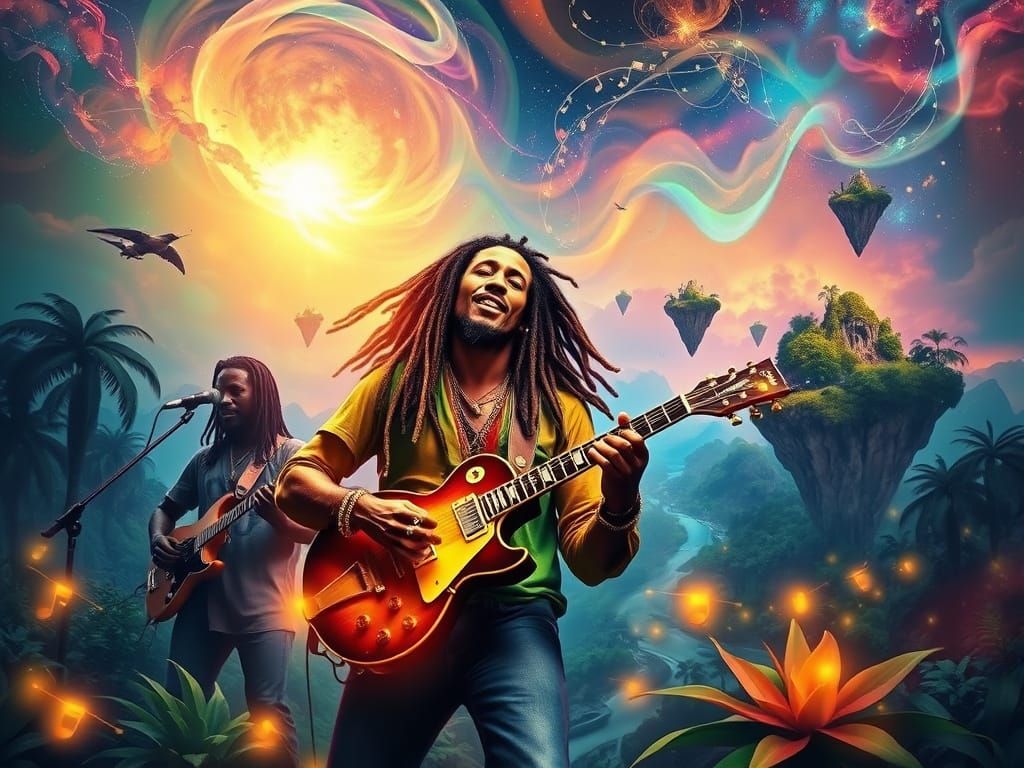 Reggae Legend Performs Under Celestial Skies in Vibrant Fant...