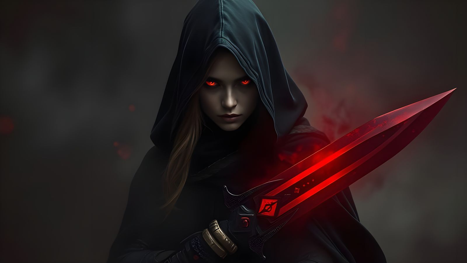 Surreal Gothic Goddess of the Apocalypse in Dark Mystical Ar...