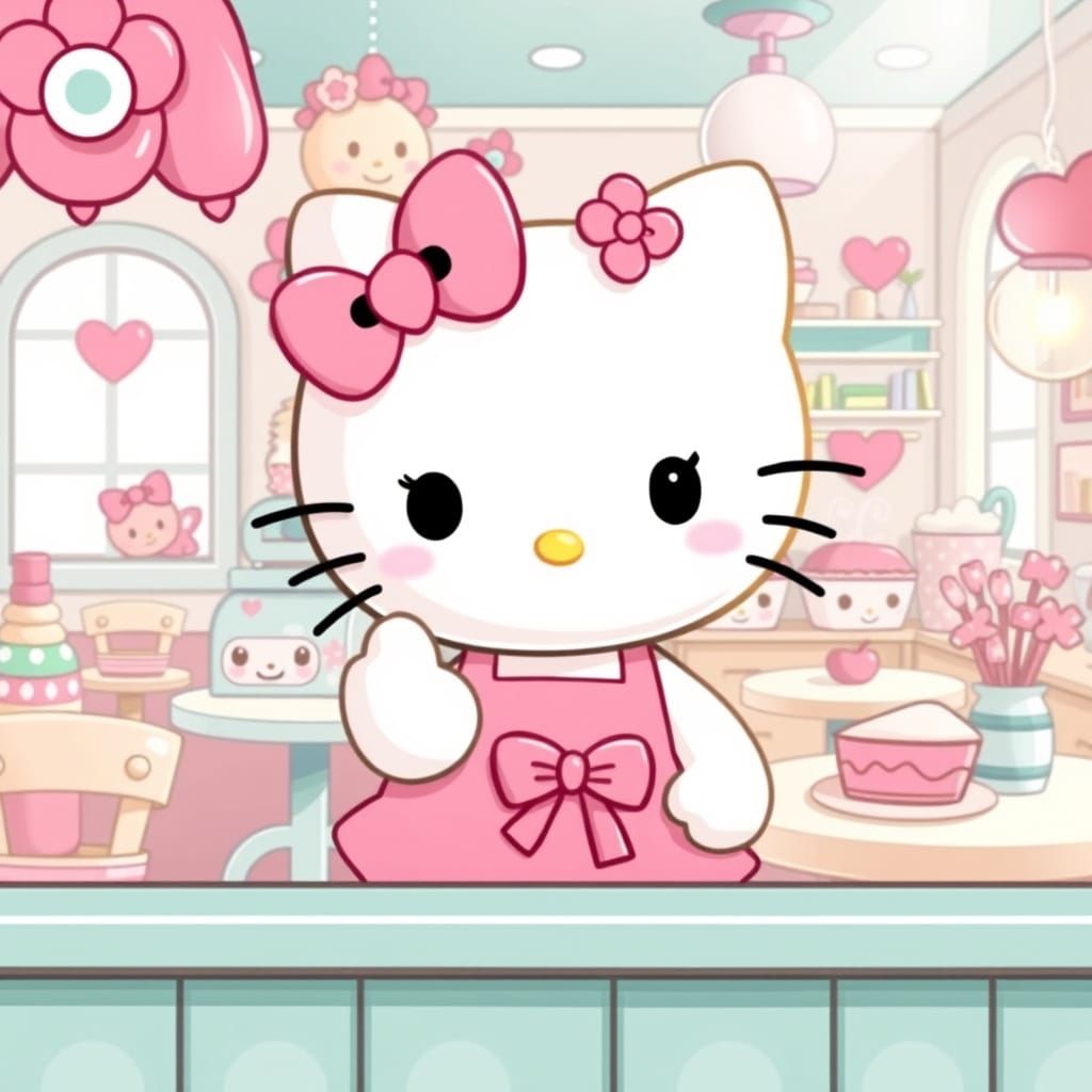 Hello Kitty Opens a Kawaii Cafe