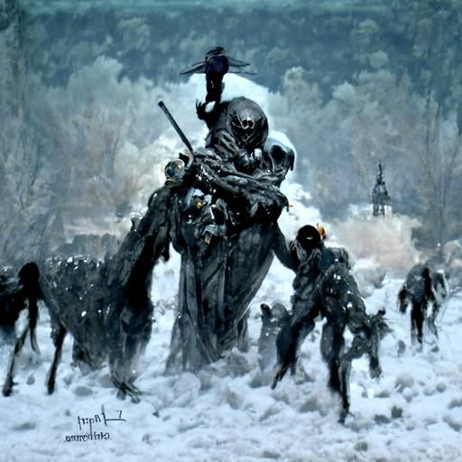 Battlefield Horror in the Style of Gustave Doré