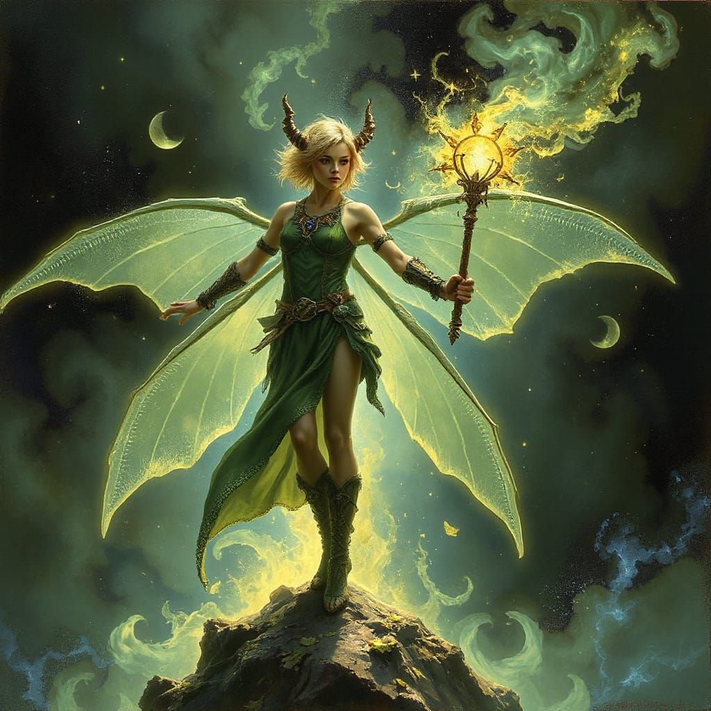 Fantasy Esoteric Elf with Mystical Aura