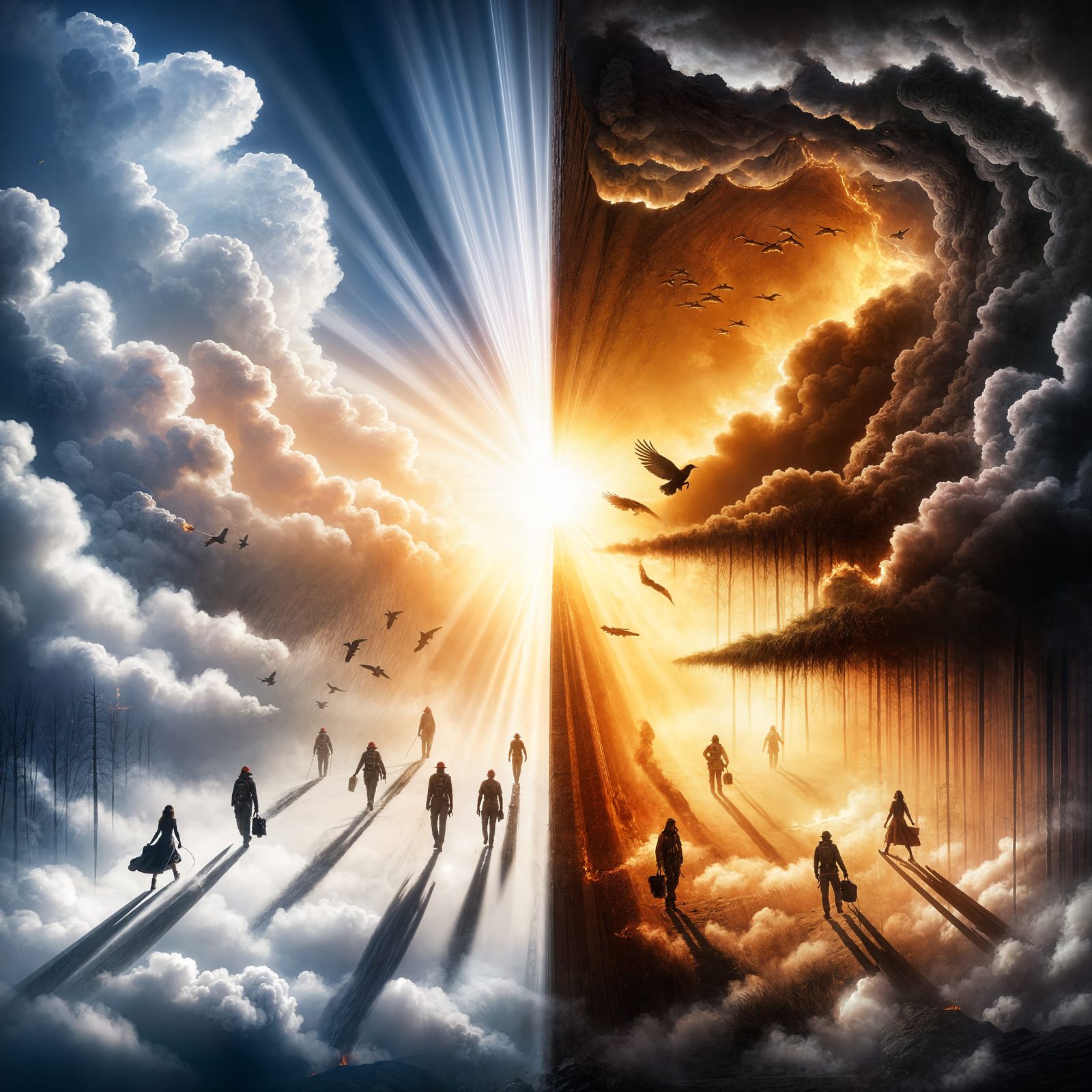 The Dual Nature of Light in Contrast