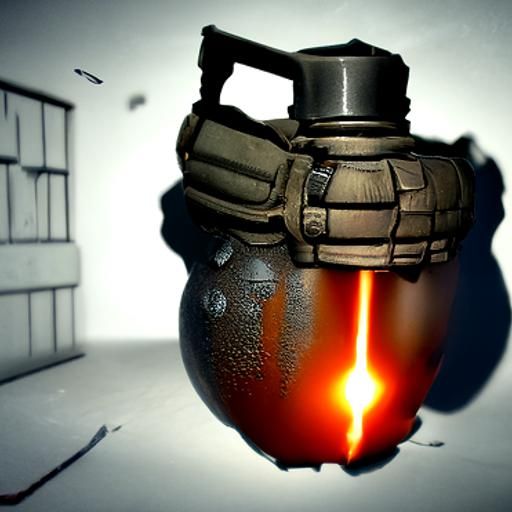 Exploding Grenade in 3D Unreal Engine Style