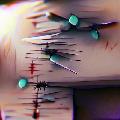 Needle Field: A Dense Monochrome Texture