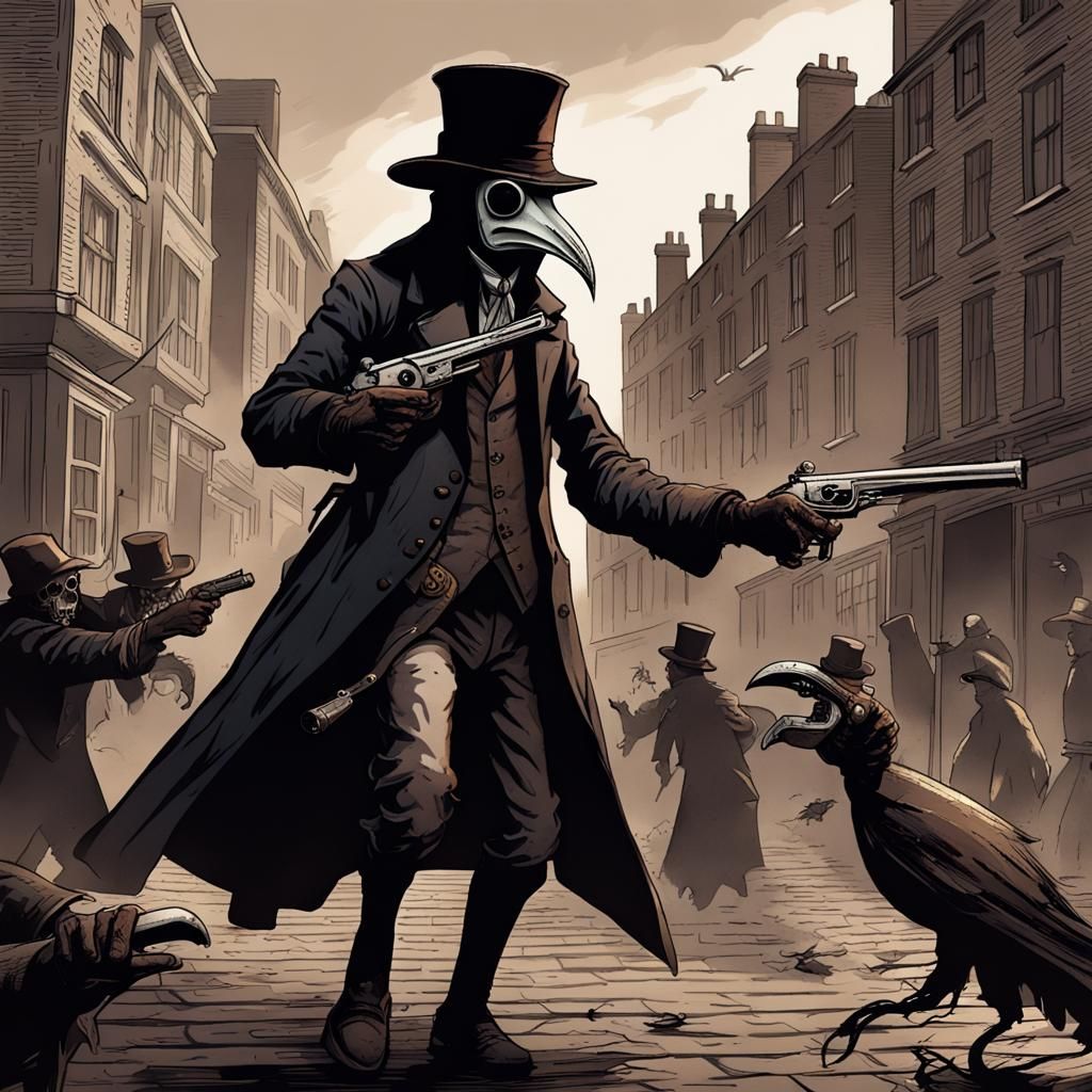 Plague Doctor vs Mutant Zombies in Victorian London
